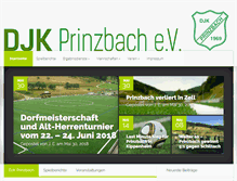 Tablet Screenshot of djk-prinzbach.de